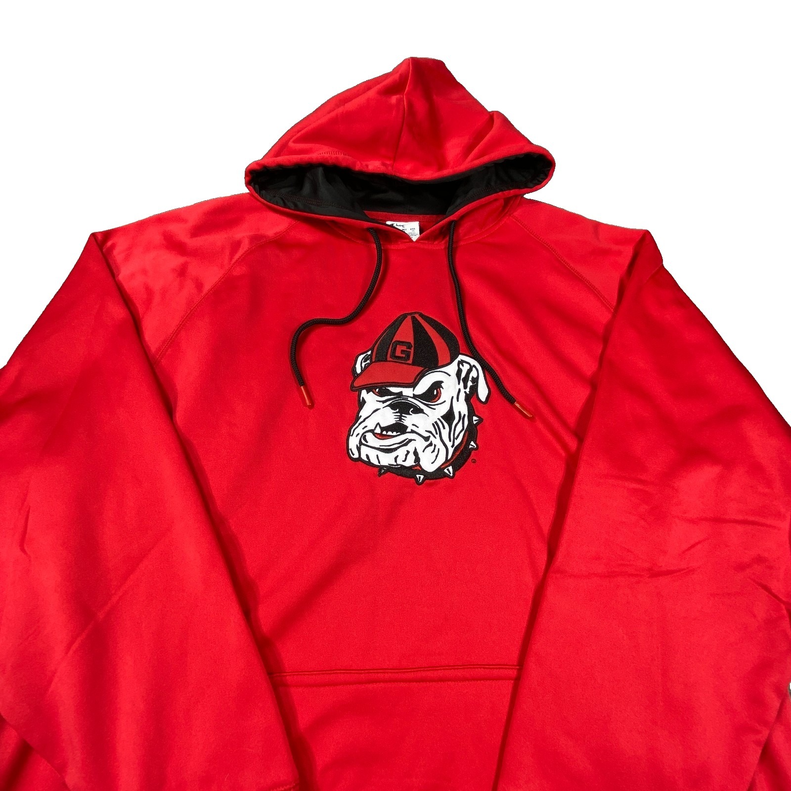 Georgia Bulldog Hoodie Men Large Champion Athletic Pullover Sweatshirt Sport Uga